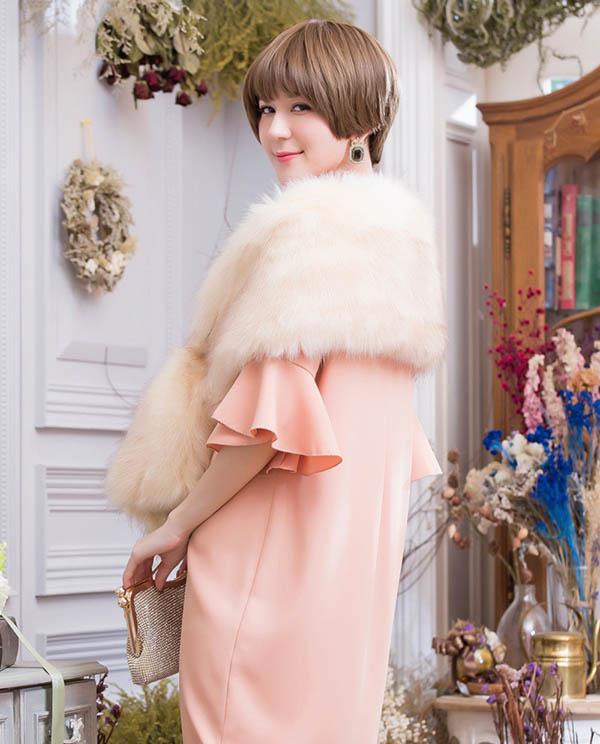 楽天市場】ショール 結婚式 成人式 ドレス用ポンチョ ボレロ ファー