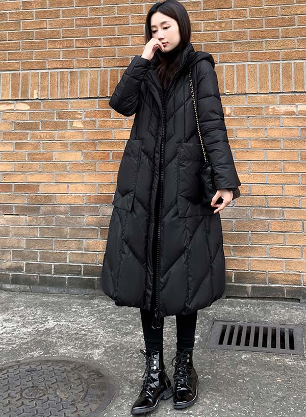 楽天市場】ダウンコート レディース ロング ベンチコート フード