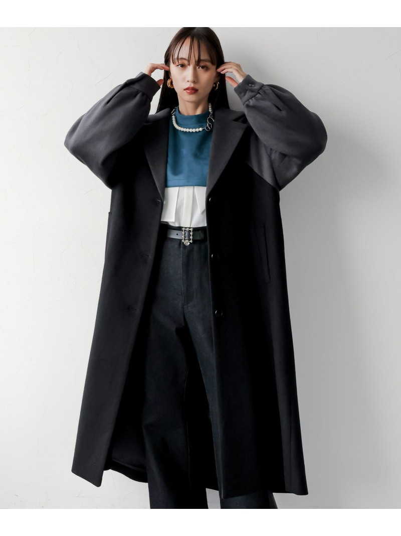 楽天市場】【SALE／50%OFF】(W)ウールバイカラータックコート HARE