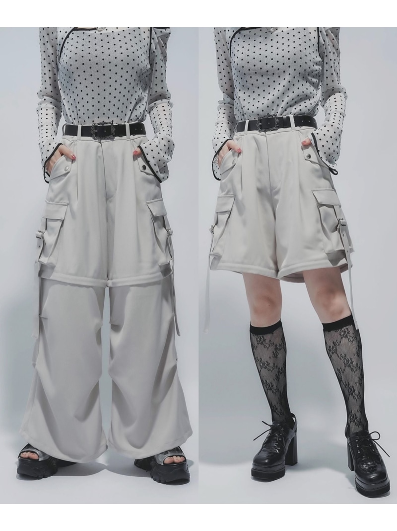 楽天市場】マルチWAYワイドカーゴパンツ HARE ハレ パンツ その他の