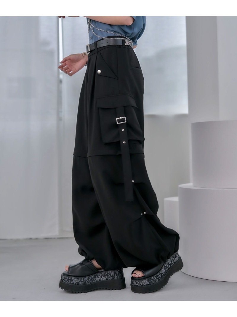 楽天市場】マルチWAYワイドカーゴパンツ HARE ハレ パンツ その他の