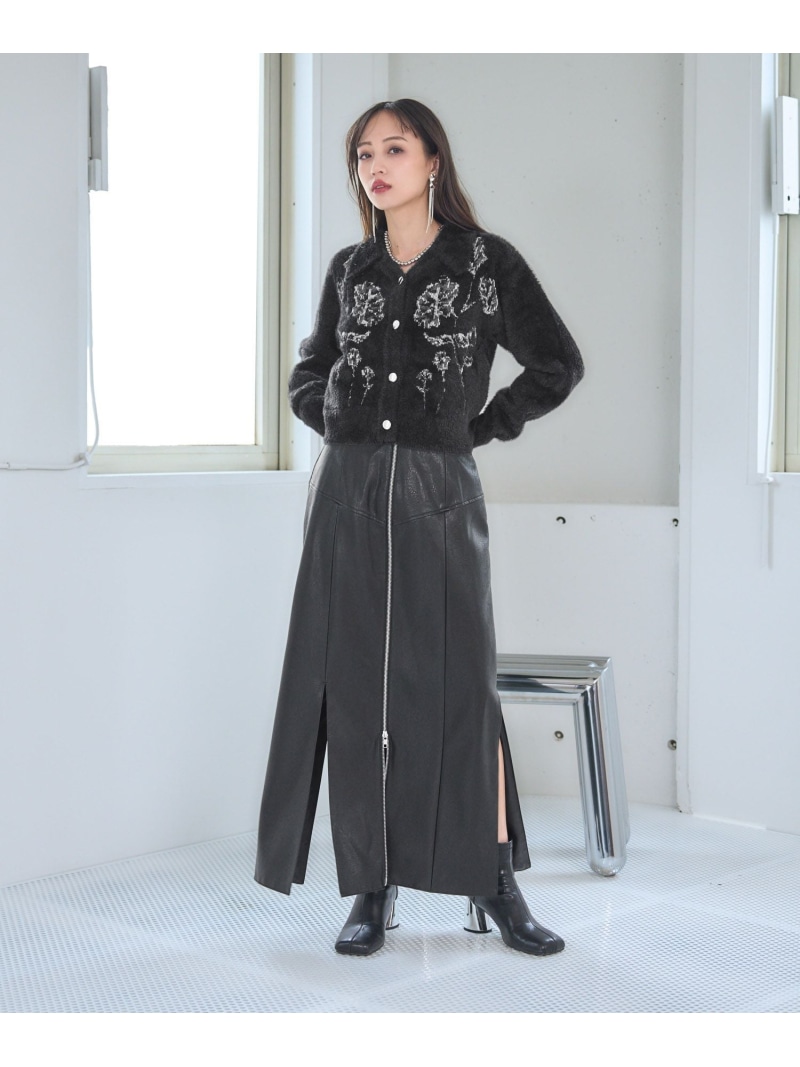 楽天市場】フェイクレザースリットナロースカート HARE ハレ スカート