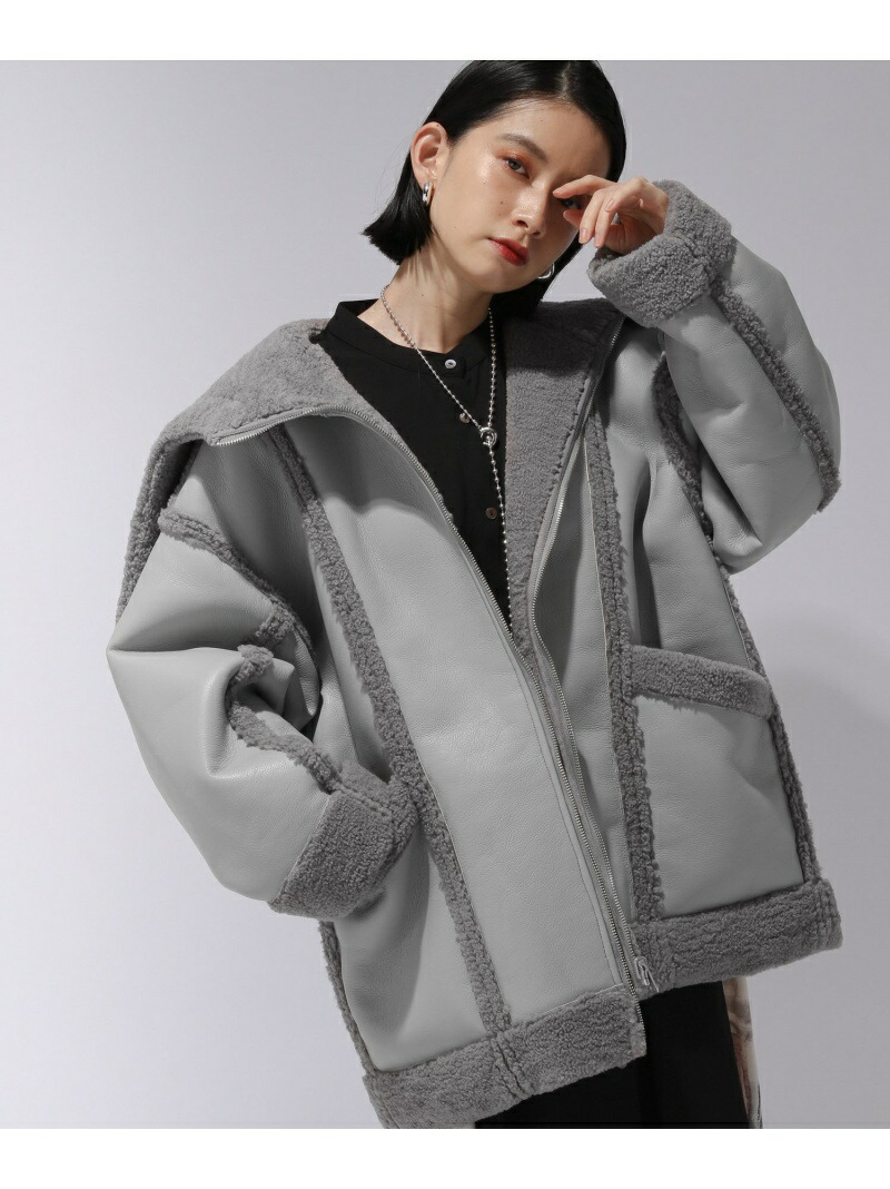 楽天市場】【SALE／50%OFF】(W)RVSレザーボアブルゾン HARE ハレ