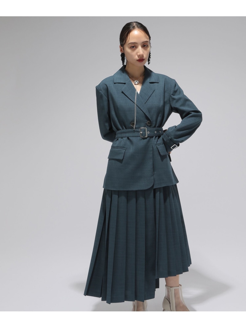 楽天市場】ジャケットライクアシメプリーツワンピース HARE ハレ