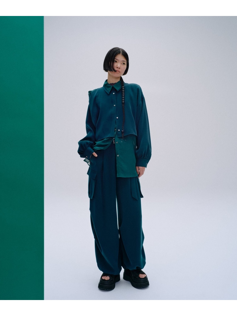 楽天市場】2WAYトロミワイドカーゴパンツ HARE ハレ パンツ その他の