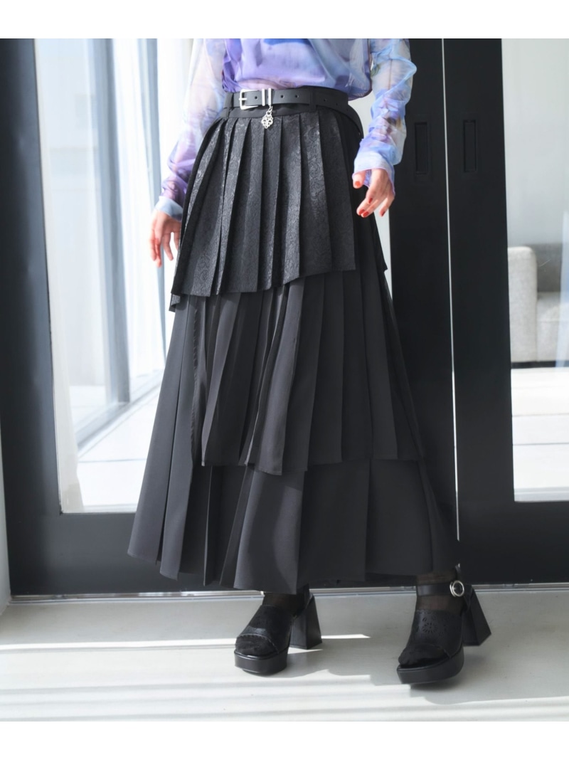 楽天市場】【SALE／26%OFF】アシメミックスプリーツスカート HARE ハレ