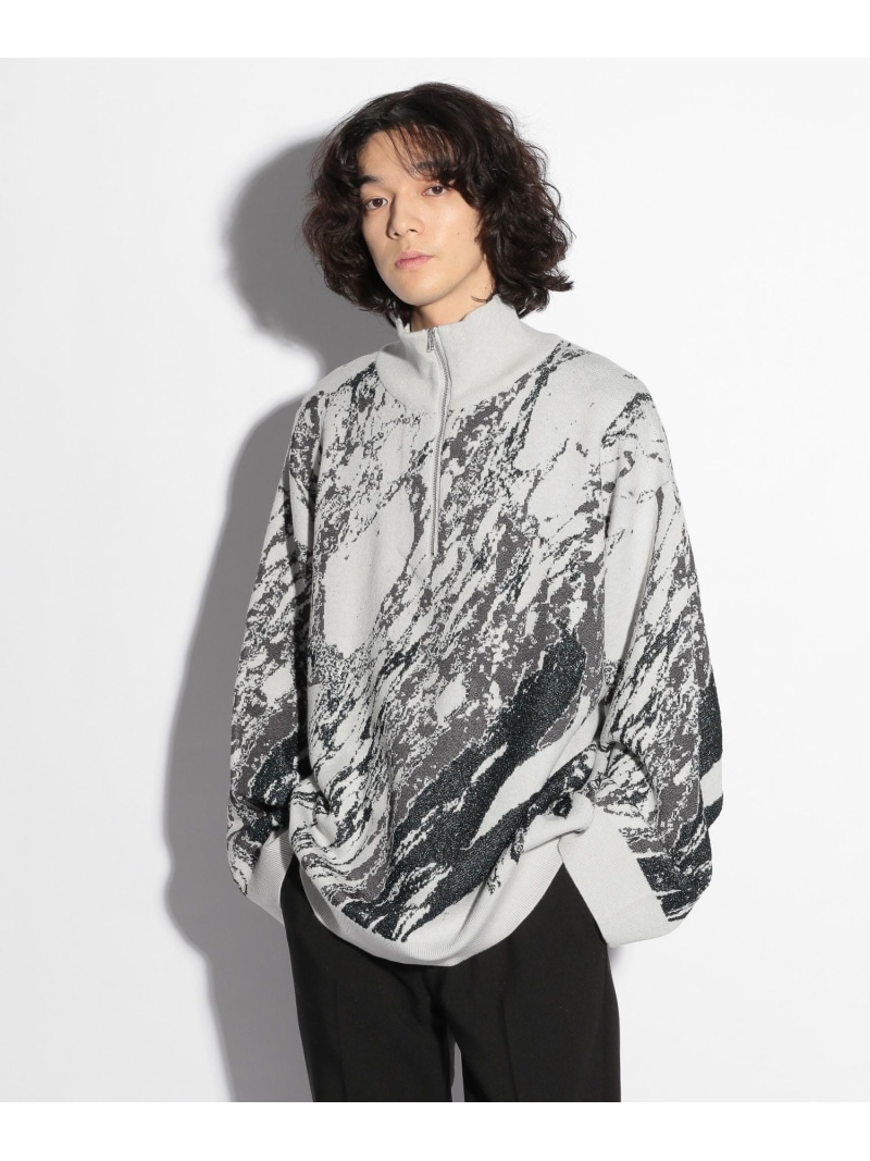 楽天市場】【SALE／18%OFF】ラメストーンガラハーフZIPニット HARE