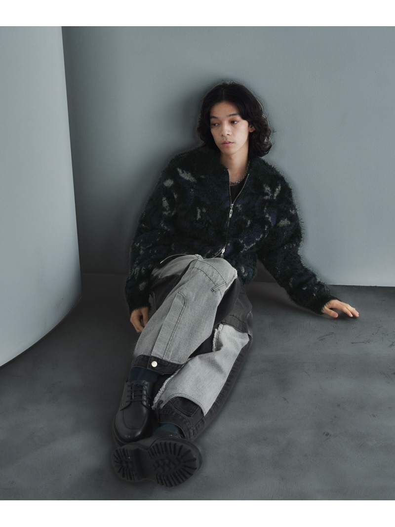 楽天市場】MIXヤーンフラワーニットブルゾン HARE ハレ トップス