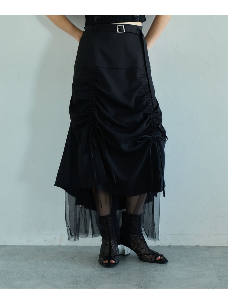 楽天市場】スソシアーギャザースカート HARE ハレ スカート ロング