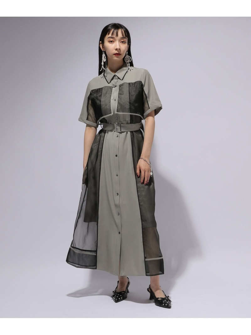 楽天市場】パイピングシアーワンピース HARE ハレ ワンピース・ドレス