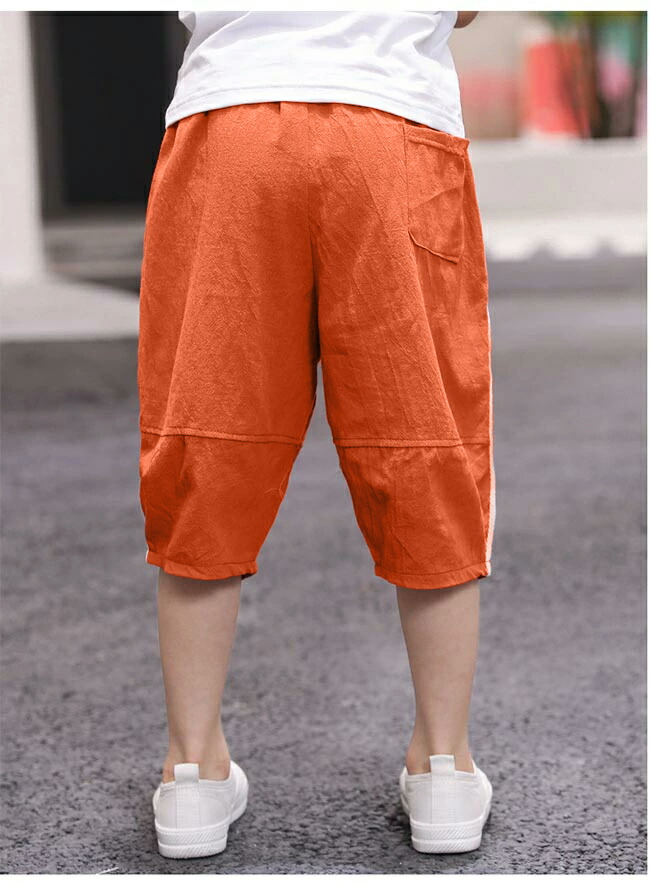 楽天市場】子ども クロップドパンツ 男の子 半ズボン サルエルパンツ