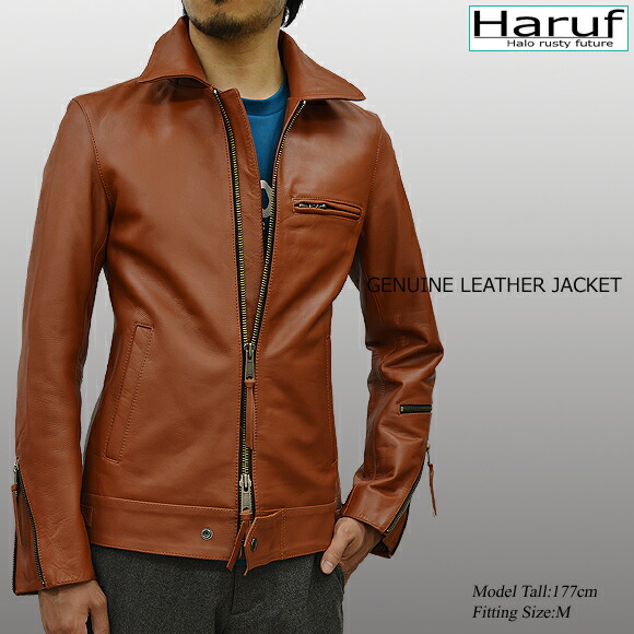 楽天市場】本革 シングルライダースジャケット レザージャケット 革