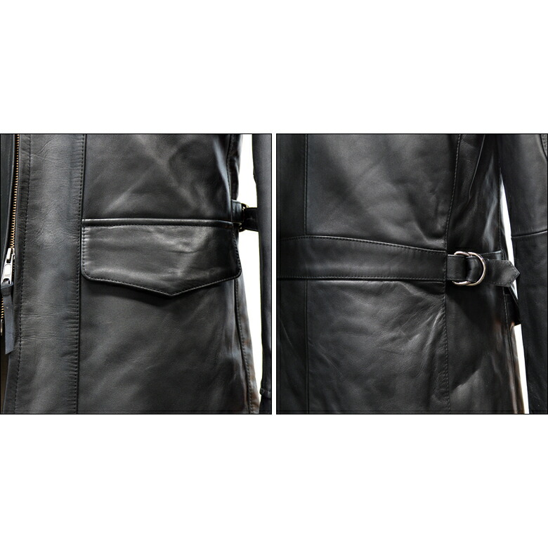 楽天市場】レザーコート レザージャケット メンズ 本革 ライダース