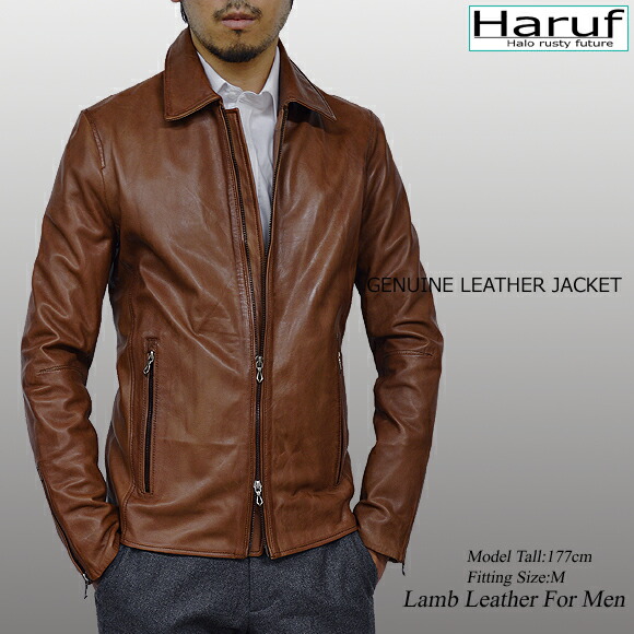 楽天市場】ラムレザーライダースジャケット 革ジャン レザージャケット