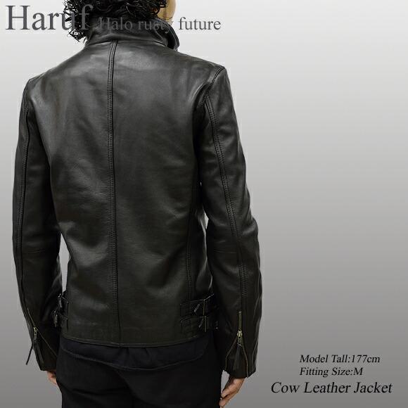 楽天市場】Haruf シングル ライダースジャケット レザージャケット