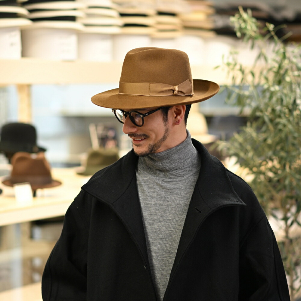 楽天市場】Borsalino ボルサリーノ 中折れハット フェルト帽 秋 冬