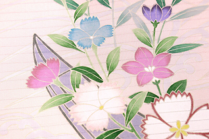 楽天市場】夏物 名古屋帯 九寸 夏帯 十日町友禅 塩瀬 秀美 絽 ピンク