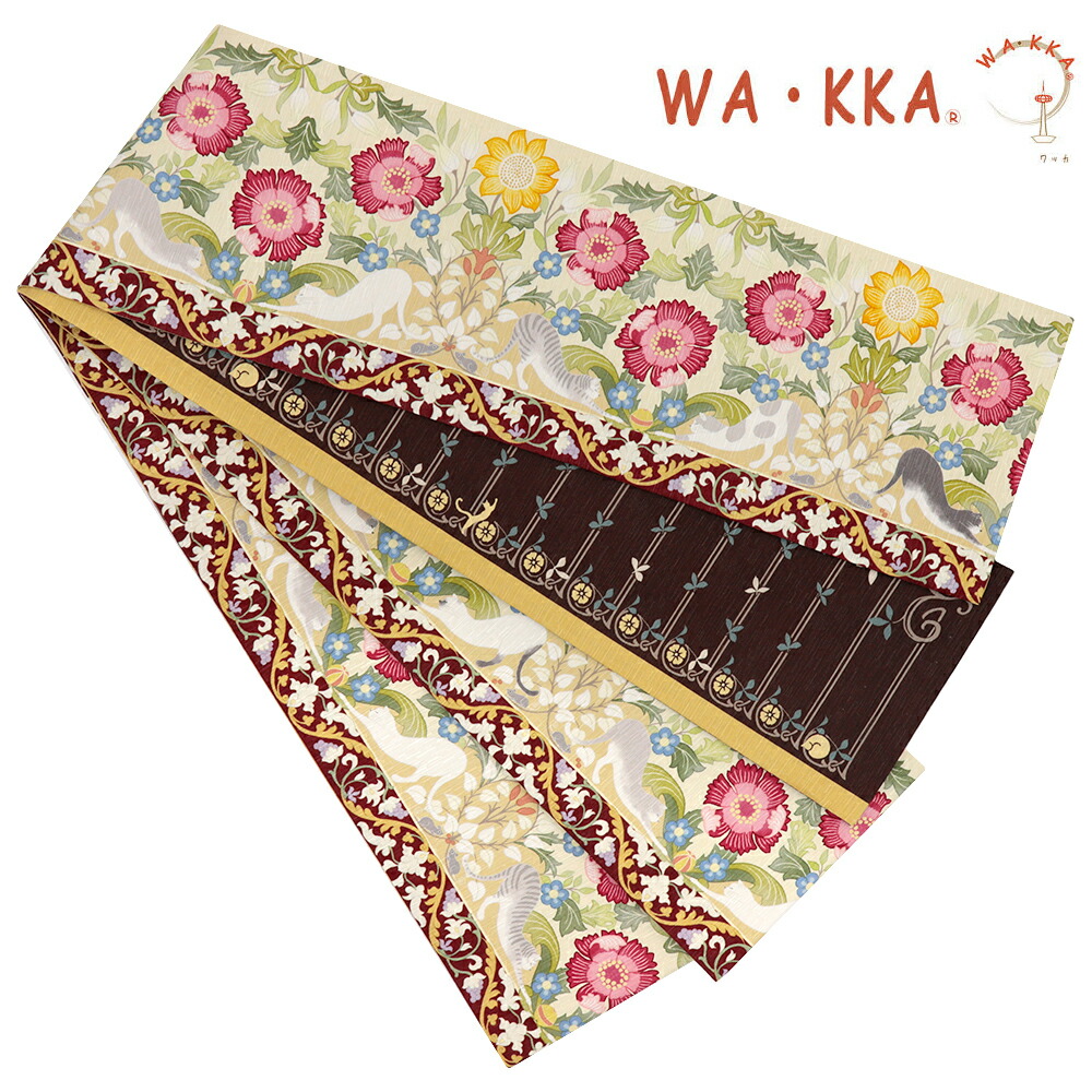 楽天市場】半幅帯 WA・KKA WAKKA ワッカ 「Cat's away」 リバーシブル
