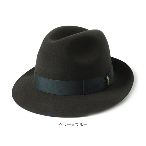 楽天市場】BORSALINO ファーフェルト 中折れハット[MARENGO MIDDLE]M
