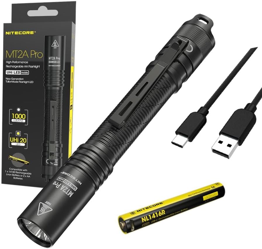 楽天市場】Nitecore MT2A Pro 1000ルーメン LED EDC 充電式フラッシュ