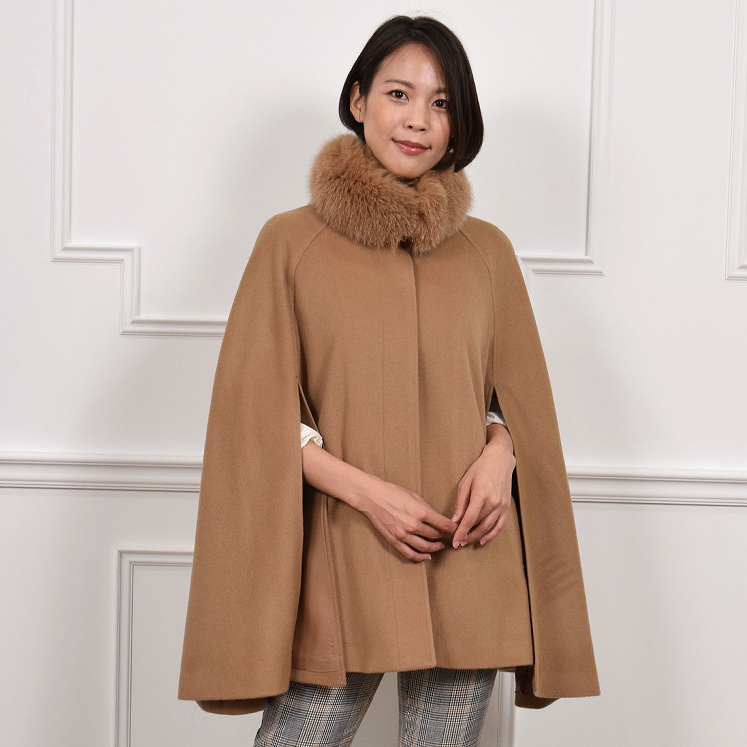 楽天市場】【 30％OFFクーポン】ケープ コート [Merfirge]カシミヤ