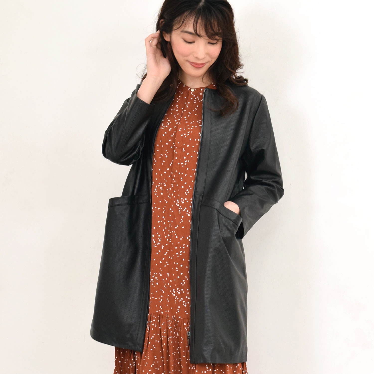 楽天市場】【3日20時~10%OFFクーポン】本革 ラム レザー パンチング