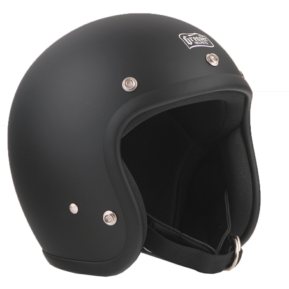 楽天市場】GREASER ジェットヘルメット 60s プレーン マットブラック