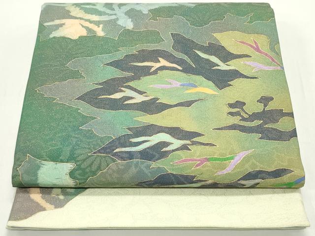 楽天市場】平和屋着物○博多織 鵬翔 太鼓柄袋帯 ふくれ織 切嵌更紗花