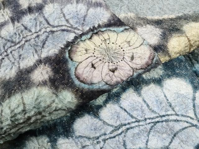 楽天市場】平和屋着物○樋熊哲也 訪問着 辻が花 絞り 手描き 金通し地