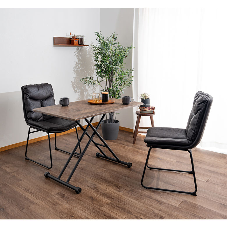 楽天市場】昇降テーブル 昇降式テーブル ガス圧 幅105cm 木目調 北欧