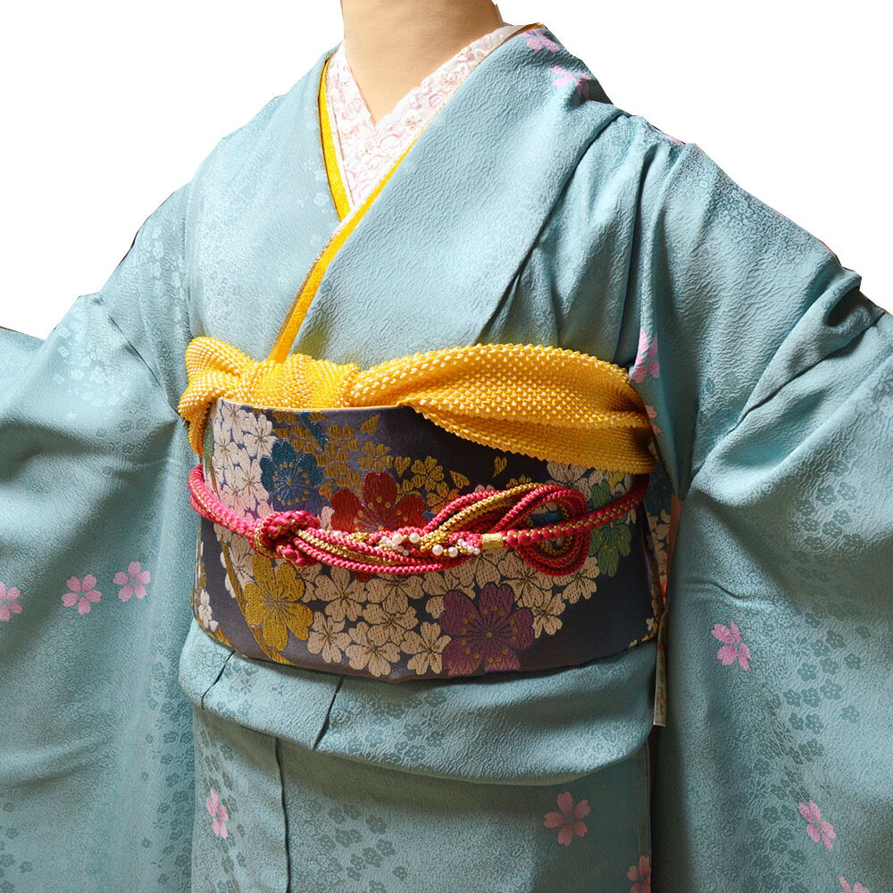 楽天市場】京友禅 正絹 振袖 30点 セット 水色 成人式 ふりそで 振袖