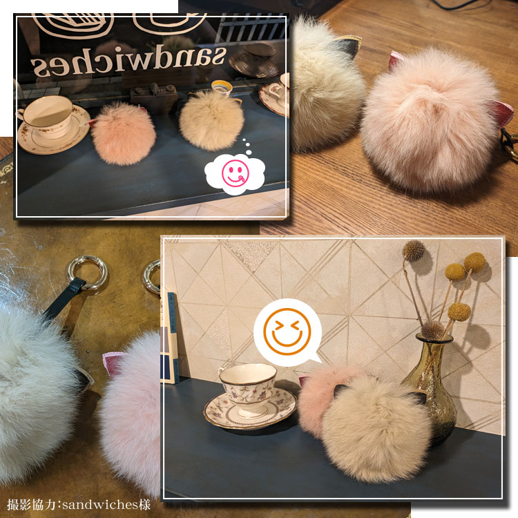 楽天市場】【セール】 世界で一つだけのお顔付 フォックス ファー