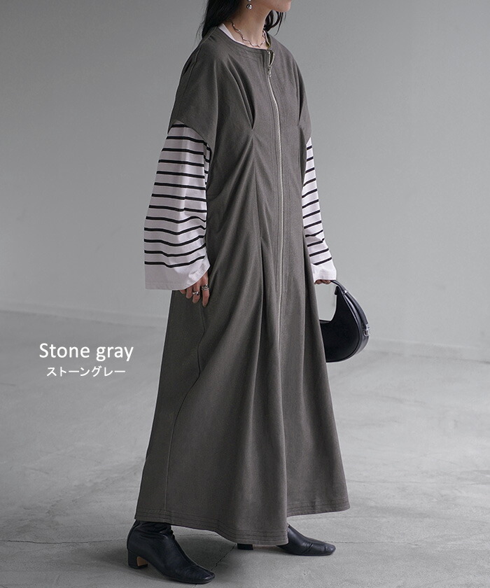 楽天市場】ワンピース ジレ 2way ロング レディース トップス