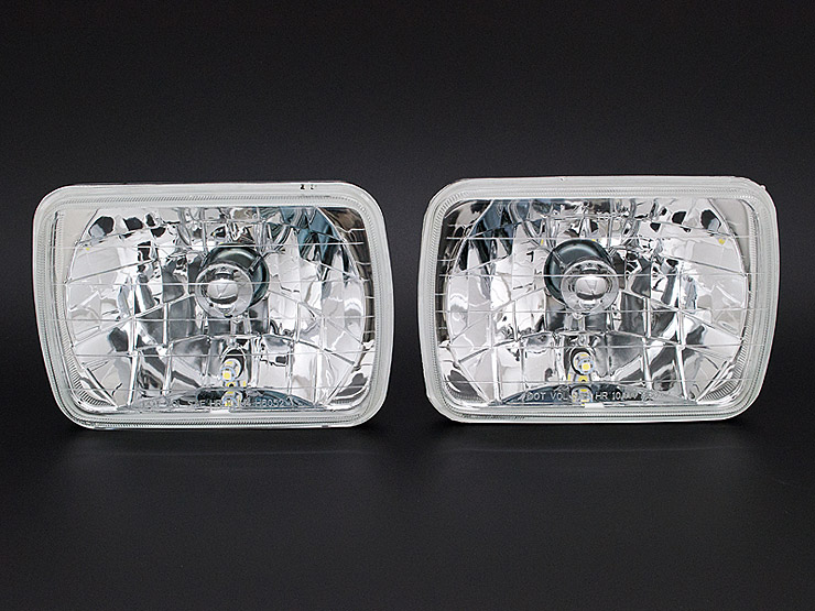 楽天市場】【特価販売中】H4 2灯 角型 ヘッドライト 高性能LED