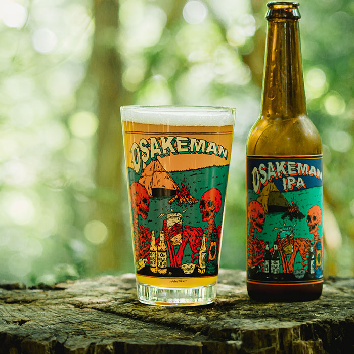 楽天市場】HILLS FIELD OSAKEMAN パイントグラス お酒マングラス 480ml