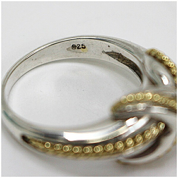 楽天市場】ティファニー シグネチャー リング 14号 コンビ シルバー925