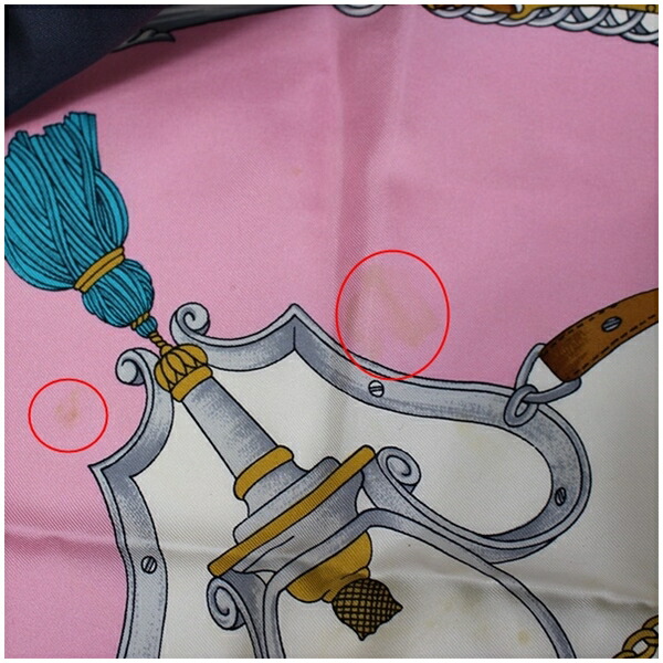 楽天市場】セリーヌ シルク スカーフ ピンク×グレー 中古 ABランク