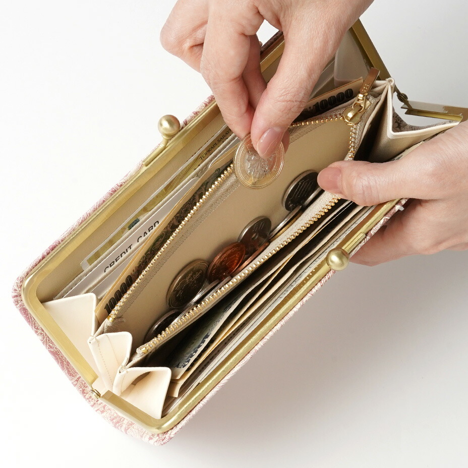 楽天市場】【 HIRAMEKI. 公式 】長財布 がま口 スリム 本革｜空