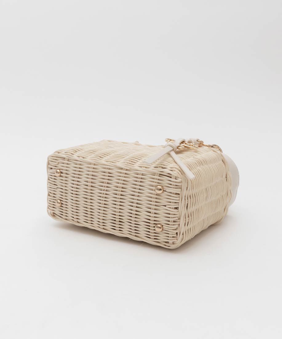 楽天市場】RANDA/ランダ/2WAY ラタンスクエアハンドバッグ/FB35222/U5