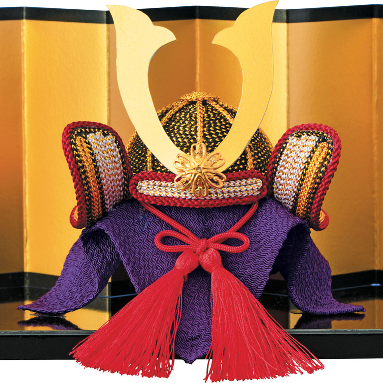 楽天市場】黒台・金屏風・立て札付き 兜 手作りキット 端午の節句