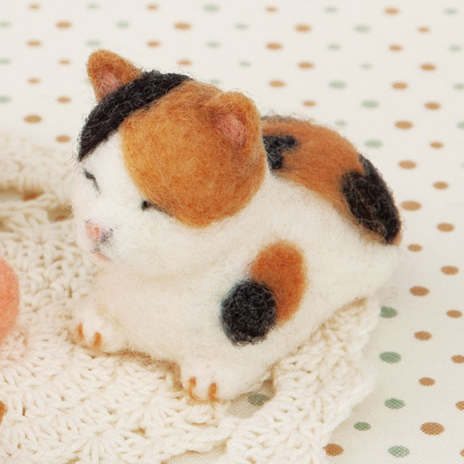 楽天市場】白ねこ・三毛猫・茶トラ猫の赤ちゃん 手作りキット フェルト