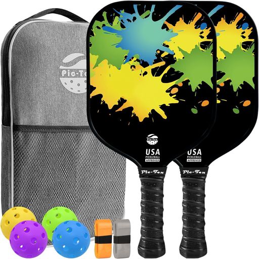 楽天市場】Pic-Tenピックルボールパドル2個セットUSAPA承認ファイバー