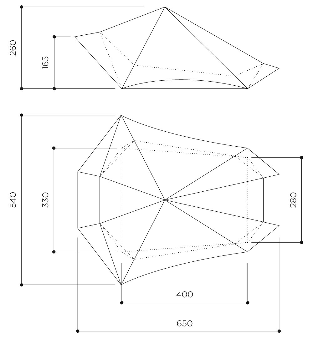 楽天市場】ほぼ日 yozora / はじまりのテント「kohaku / kohaku duo