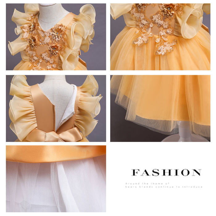 楽天市場】韓国子供服 ドレス 可愛い 女の子 結婚式 パーティー 発表会