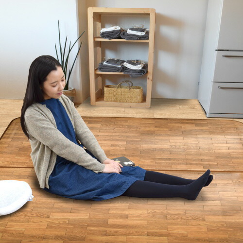 楽天市場】【送料無料】木目調センターラグ オールシーズン対応 ホット