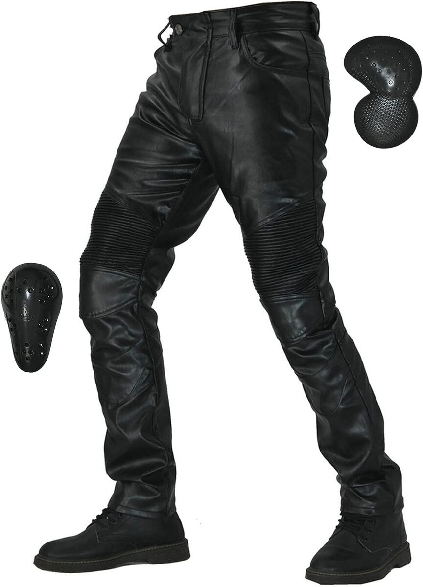 楽天市場】バイク用レザーパンツ メンズ 革パンツ ライディングパンツ