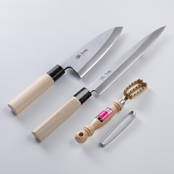 楽天市場】小鍛冶竹弘作 出刃包丁・刺身包丁 2本セットの通販