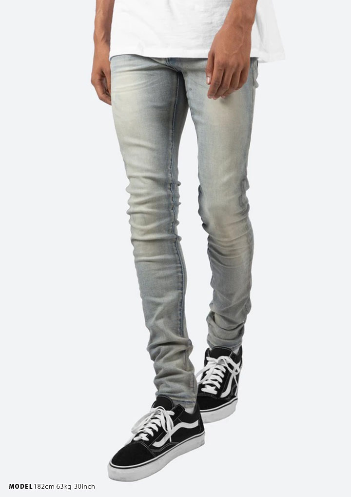 楽天市場】mnml デニム ジーンズ メンズ 春夏秋冬用 インディゴライト