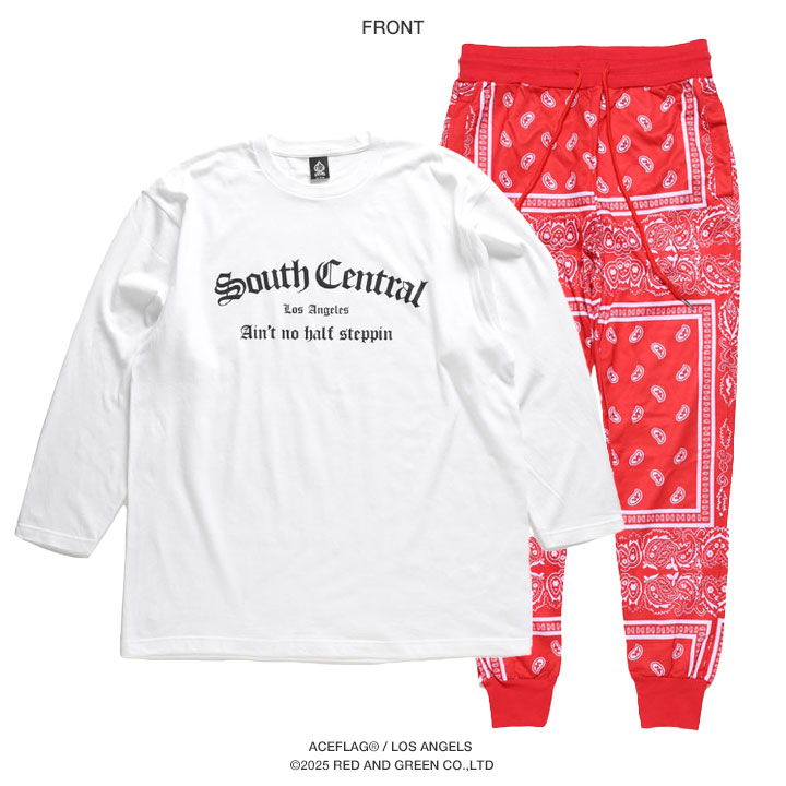 楽天市場】【48%OFF】ACE FLAG 上下セット 長袖 ブランド Tシャツ ロン