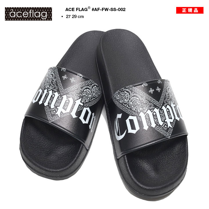 楽天市場】ACE FLAG スポーツサンダル ペイズリー Compton コンプトン